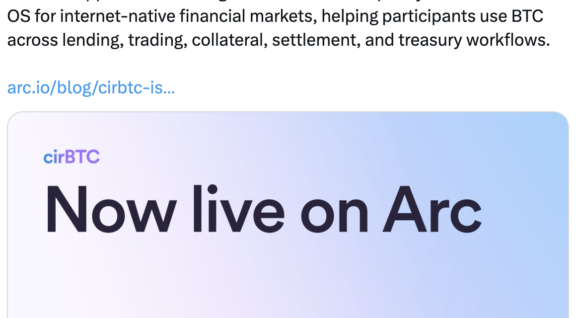 Circle launches Bitcoin-backed USDC borrowing for institutional clients