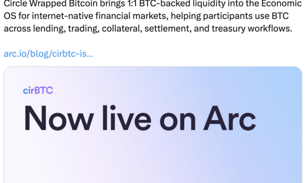 Circle launches Bitcoin-backed USDC borrowing for institutional clients