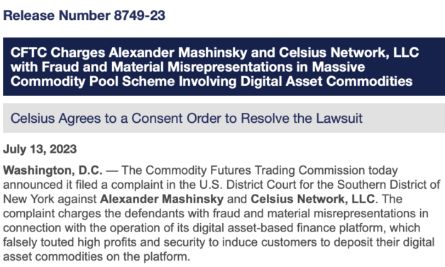 New York permanently bars Celsius founder Mashinsky in $35M fraud settlement