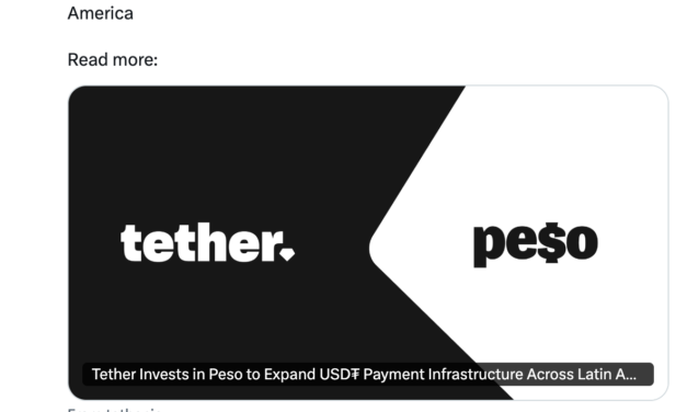 Tether backs Bolivian fintech bringing USDT payments to food delivery and banking