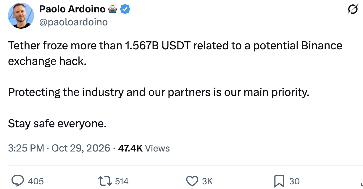 Binance investigates potential multibillion-dollar hack