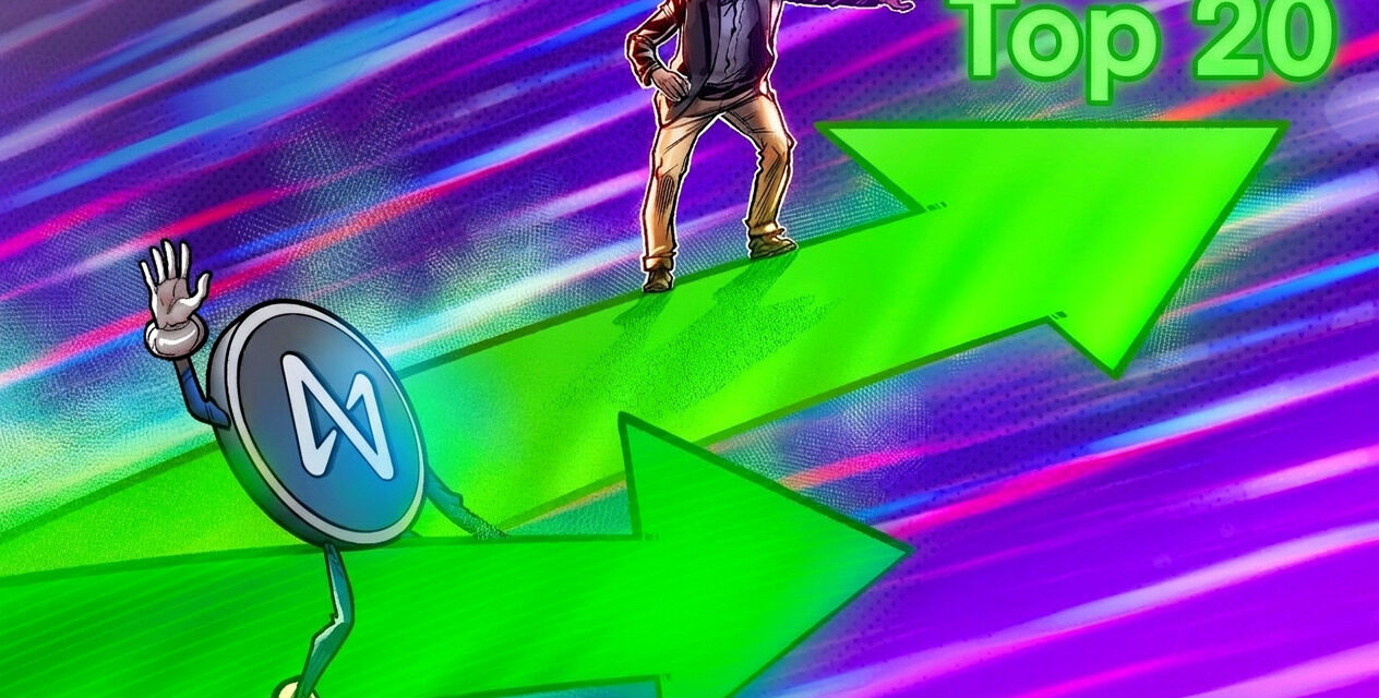 NEAR enters crypto’s top 20 after 140% surge in 30 days